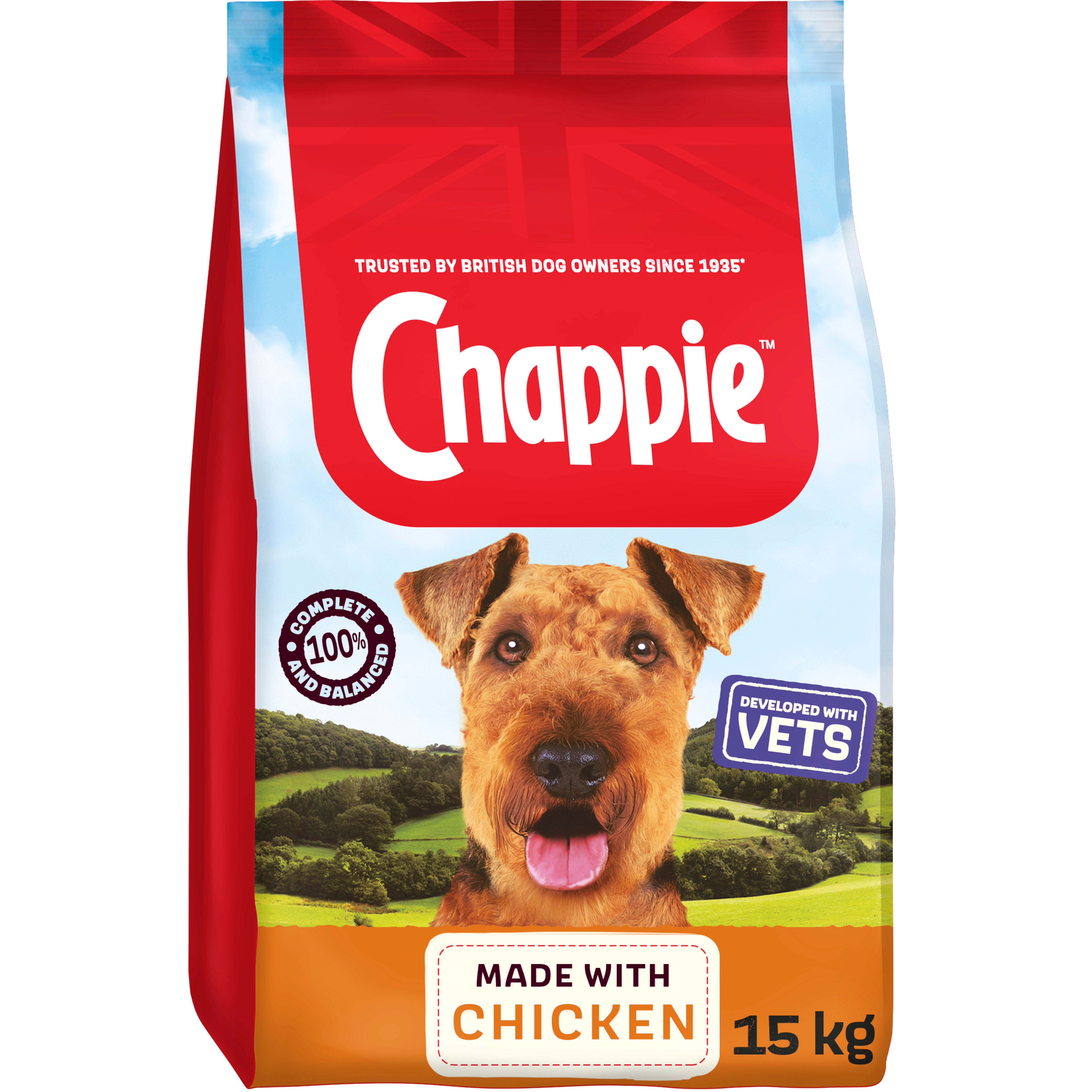 Chappie Complete Chicken Dry Dog Food - 15kg